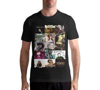 SHENLENEIYI Kris Kristofferson Unisex Tops Printed Mens Black T-Shirt XL