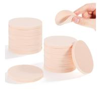SHENLIU 20 Pcs Makeup Sponges, Round Latex Sponges Washable Face Paint Sponges Dry Wet Professional Cosmetic Sponges for Liquid Foundation BB Cream Powder Concealer