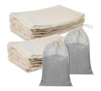 SHENLIU 200 Pack Muslin Bags, 4x6 Inch Burlap Drawstring Sachet Bags Cotton Pouch Reusable Gift Pouch for packaging soaps candles coffee beans Tea Jewelry Wedding Favors DIY Crafts Block Printing