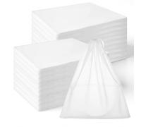 SHENLIU 200 Pcs Dust Proof Shoe Bag Drawstring Dust Bags for Purses Storage Bags for Handbags Non Woven Fabric Handbag Shoe Covers for Packing, Travel, Home Closet Organizer DustCover, 12.2 x 15 Inch