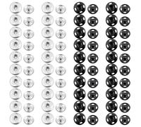 SHENLIU 40 Sets Press Studs Metal Snap Fasteners Clothes Poppers Fasteners Sewing Snaps Brass Press Studs for Clothing Sewin Belts DIY Crafts