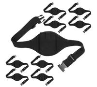 SHENLIU 8 Pack Mic Belt Wireless with Anti Dropping Strap, Microphone Holder Waistband Bag Sweat Absorbent for Theatre Fitness Instructor Micro Speaker Instructor