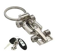 SHENLONG 1pcs Sport Keyring KeyChain,Silver Racing Car Keyring,Metal Accessories,Car Key Ring Chain Metal Keychain,Car Fanatics Model Keychain Gift Boy Men