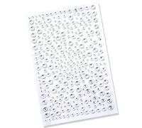 SHENLONG 325Pcs Self Adhesive Rhinestone Stickers,Self-Adhesive Bling Clear Rhinestone Stickers,Acrylic Crystal Stick on Gems Nails Face Makeup Tears Rhinestone Phone DIY Craft Decor(3mm/4mm/5mm/6mm)