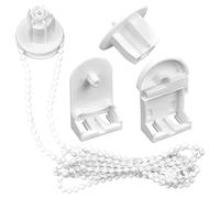 SHENLONG Roller Blind Fittings Replacement Repair Kit,25mm Plastic Spares,Curtain Brackets Accessories with Beaded Chain Spare Kit for Curtain Rods/Blackout
