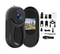 SHENMEILA 1080P Mini Sports Camera, Wearable Action Body Camera, Thumb Size Hands Free Recording Body Worn Camera, Premium Portable Camcorder Mount Anywhere for Pet Walking,Work,Travel