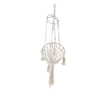 Shenprymic Hand Woven Macrame Cat Hammock, Hanging Cat Bed with Cotton Rope and Beech Frame, Bohemian Style Pet Swing for Indoor Outdoor Use in Home Garden Courtyard