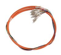 Shenprymic LC/UPC MM 12x Fiber Optic Cable, 1.5m Multimode Patch Cord with Ceramic Ferrule, Low Insertion Loss Optical Cable for Data Centers and Telecommunication Networks
