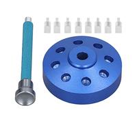 Shenprymic Watch Hand Setting Tool, Professional Watch Hands Fitting Tool with Anti Slip Base, Simple Operation Presser for Watch Repair Craftsmen, Includes 8 Interchangeable (Blue)