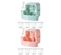 Shenrongtong 2 Pack Fan Mist Cooling Adapter, Ice Cooling Artifact, Oscillating Fan Cooler, Ice Box Hangable Attachment For Balcony Terrace Yard Alley Festival Event Space