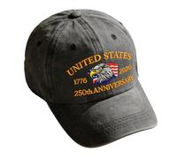 Shenrongtong 250th Anniversaries Hat | Eagle Adjustable Retro Novelty Clothing - America 250th Anniversaries Hat - for Birthday Halloween Beach Outdoor Fishing Summer Camping Garden Yard Hiking Work