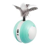 Shenrongtong Electric Cat Toy Ball - Cat Teaser Ball Automatic Moving Interactive Toy,Led Rainbow Lights 2 Modes Cat Ball USB Rechargeable for Playing Training