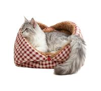 Shenrongtong Pet Cat House | Semi-Enclosed Stuffed Cold Weather | Winter Pet House Cat Dog Pad | for Small to Large Breeds Living Room Bedroom Playing Resting Napping
