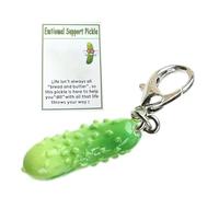 Shenrongtong Pickle Keychain | Cucumber Keyring Decoration | Small Positive Keychain for School College Students Teens Kids Collectors Travel Backpacks Phones Keys Wallets