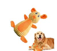 Shenrongtong Soft Squeaky Dog Toys,Plush Cute Animals Puppy Toys For Teething - Cartoon Interactive Dog Plush Bite Toys For Home, Pet Room, Living Room