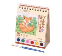 Shenrongtong Watercolor Paint Book | Reusable Watercolor Workbook Paint Set | Educational Painting Sketchbook, Preschool Learning Activities for Home School