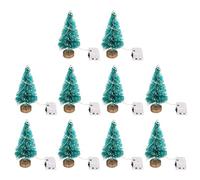 shenruifa 10Pcs Dollhouse Christmas Tree 1:12 Flashing Mini Decor Doll House Miniature Decoration