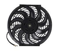 shenruifa 12in Slim Radiator Cooling Fan, High Efficiency Thermo Fan with Mounting Kit for Engine Compartment, Durable ABS Material, 12V, 1 Unit