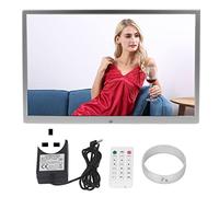 Shenruifa 15.2in Digital Photo Frame Digital Picture Frame HD Electronic Photo Album with Remote Control Support Video Music Clock Calendar (UK Plug)