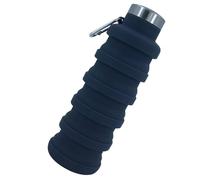 shenruifa 500ml Folding Cup Expandable Portable Drinking Cup for Travel Sports Silicone Material Easy Storage (Gray)
