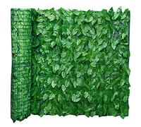 shenruifa Artificial Leaf Screening Green Ivy Privacy Fence Screen Roll Fade Protected, Hedging Wall Landscaping Garden Fence Balcony Screen for Indoor Outdoor Decor (C)