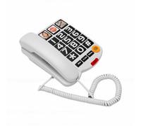 shenruifa Big Button Corded Phone for Seniors with 110dB Loud Ringer and Emergency Dial for Home Use (White)