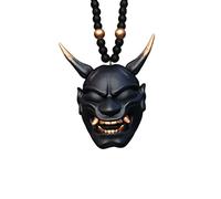 Shenruifa Car Hanging Pendant with Samurai Hannya Japanese Oni Helmet Car Rear View Mirror Charm Pendant Car Decoration (6)