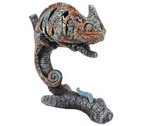 shenruifa Chameleon Statue Sculpture Resin Chameleon Wild Animal Figurine Ornament for Home Office Book Shelf Coffee Table Decoration
