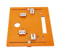 shenruifa Cutting Machine Base Plate Oblique Cut Handheld Cutter Backing Woodworking Insert Bottom Plate for 4 Inch Motor, 28x25cm