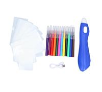 shenruifa Electric Airbrush Sprayer Pen Set 2 Modes 12 Colors USB Rechargeable Spray Art Graffiti Pen