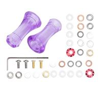 shenruifa Fishing Reel Handle Knob Comfortable Design Durable for Low-profile and Spinning Reel Plastic Purple 2 Pieces