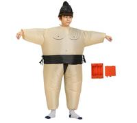 shenruifa Inflatable Wrestler Suits Lightweight Reusable Funny Blow Up Sumo Wrestler Costume for Performance (Adult)