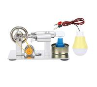 shenruifa Mini Engine Model Educational Toy for Kids Science Projects Stainless Steel with Light Bulb and Accessories