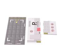 shenruifa Parking Lot Display Case, Diecast Car Garage, 3pcs Parking Lot Model Innovative Simulation PVC Easy Assembly 1:32 Scale Parking Lot Toy for Present Collection (Parking Lot Model)