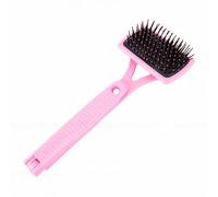 shenruifa Portable Itch Scratcher with Foldable Handle for Back and Body Relief, Lightweight and Hygienic, Perfect for Travel and Home Use, Made of Durable Plastic and Resin (Pink)