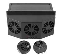 shenruifa Portable Solar Powered Car Ventilator with Large Wide-Angle Air Exchange for Efficient Cooling in Cars Black 21.7x11.2x6.6cm