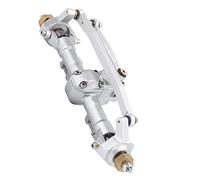 shenruifa RC Front Axle Assembly, Strong and Attractive Design for 1/24 RC Car Upgrade, Fit for Axial SCX24 90081, Approx. 9.6x2.8x2.3cm, 1 Unit (Silver)