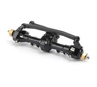 shenruifa RC Front Axle Assembly, Strong and Attractive Design for 1/24 RC Car Upgrade, Fit for Axial SCX24 90081, Approx. 9.6x2.8x2.3cm, 1 Unit (Black)