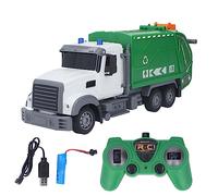 shenruifa Sanitation Truck Car Model 2.4G Remote Control RC Trash Garbage Toy Holiday