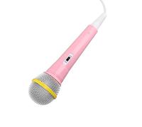 shenruifa Wired Microphone 3.5mm Plug Low Distortion Portable Music Toy Children Singing Mic for Karaoke Family Party (Pink)