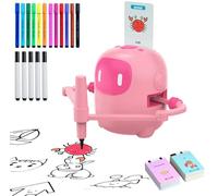 SHENSE Drawing Robot for Kids with 150 Cards, Voice Interactive Educational Drawing Machine, Montessori Painting Learning Toys for 3 4 5 6 7 8 Year Old Boys Girls Birthday Party
