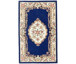Shensi Navy Medallion Rug - 75X150 cm