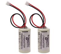 SHENYANG (2 Pack) 3V 1800mAh 990XCP98000 Lithium Battery Replacement for Schneider Modicon 990XCP98000 PLC Backup Battery