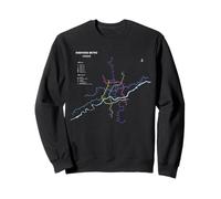 Shenyang China Train Line Railway - Souvenir Route Map Sweatshirt