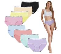 SHENYI 12 Pack Women's Knickers, Soft Briefs Seamless Underwear, Elastic Panties, Plain Knickers