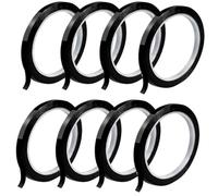 SHENYI 18 Pieces Whiteboard Tape Grid Marking Tape, 3mm Self Adhesive Whiteboard Tape For School, Office, Home Use Black