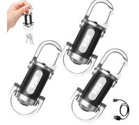 SHENYI 3pcs 500lm Bright Mini Keychain Flashlight,Waterproof Led Rechargeable Keychain Light,Portable Led Keyring Torch, Suitable for Camping,Hiking[Energy Class A]