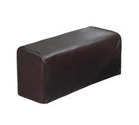 SHENYUEJUN 2 Pcs PU Leather Sofa Armrest Covers Protectors Stretchy Waterproof for Couch Chair Arm (BROWN)