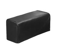 SHENYUEJUN 2 Pcs PU Leather Sofa Armrest Covers Protectors Stretchy Waterproof for Couch Chair Arm (BLACK)