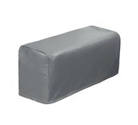 SHENYUEJUN 2 Pcs PU Leather Sofa Armrest Covers Protectors Stretchy Waterproof for Couch Chair Arm (GREY)